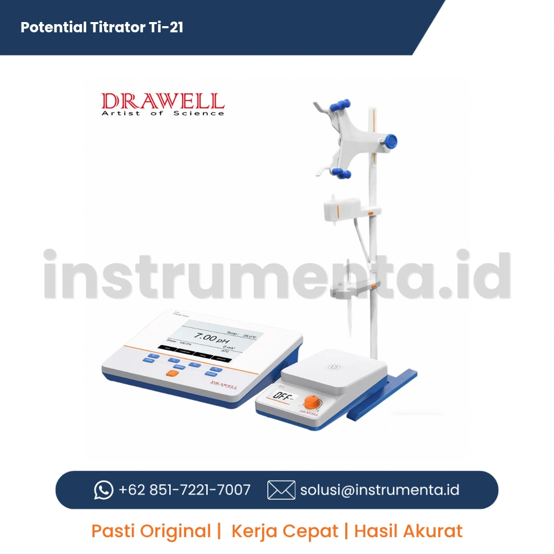 Distributor Resmi Potential Titrator Ti-21 | Alat Titrasi Potensiometrik Laboratorium Dasar